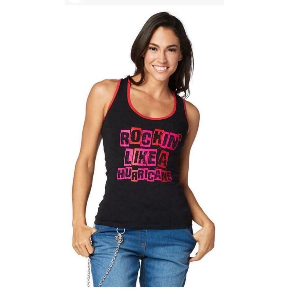 Zumba Rockin Like A Hurricane‎ Racerback XS NWT